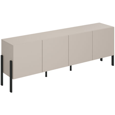 Mobile TV 4 ante Bérénice cashmere e nero 204cm