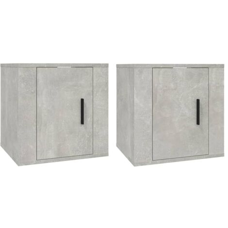 Mobile TV a parete scaffale per televisione multimediale televisione buffet sala da pranzo soggiorno camera da letto 2 pezzi 40 x 34,5 x 40 cm grigio 020028910