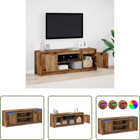 Mobile TV a parete -  Unità TV Marrone 139,5 x 34 x 50 cm Legno multistrato