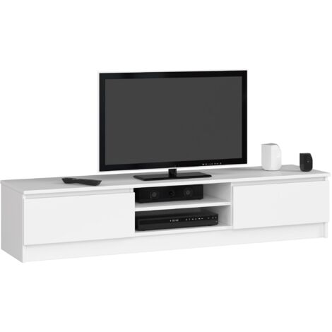 Mobile TV AKORD Bianco 160 cm 2 ante 160x40x33 cm