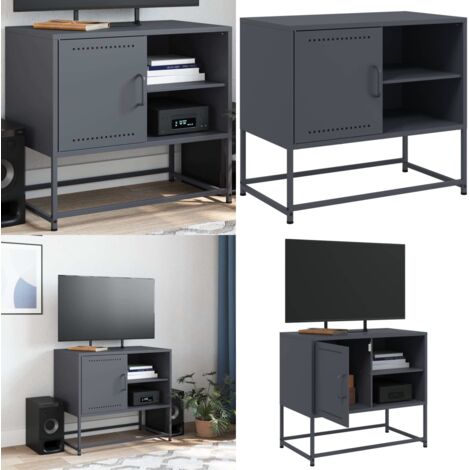 Mobile TV Antracite 68x39x60,5 cm in Acciaio - TV in acciaio - Mobile TV industriale