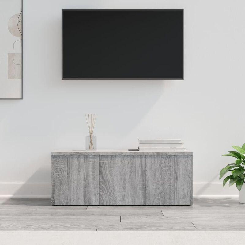 Vidaxl - Mobile Porta tv, Armadietti per tv Grigio Sonoma 80x34x30 cm in Legno Multistrato