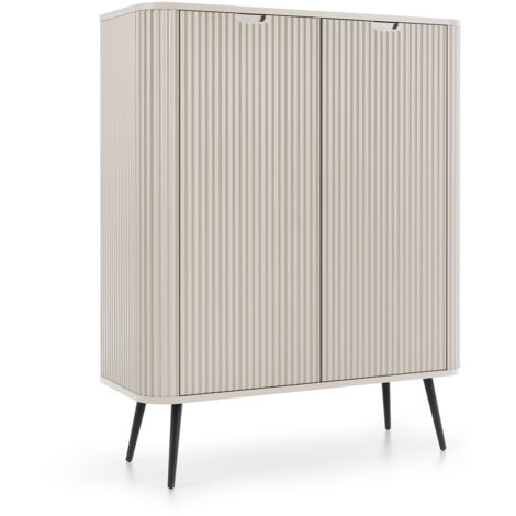 Mobile TV: Bianco, gambe nere, 168 x 57 x 39 cm