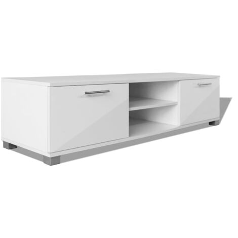 Mobile Tv Bianco Laccato Lucido.Mobile Tv Bianco Laccato Lucido 120x40 3x34 7 Cm