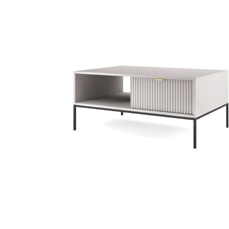 Mobile TV: Cashmere, oro, 154 x 56 x 39 cm, maniglie dorate