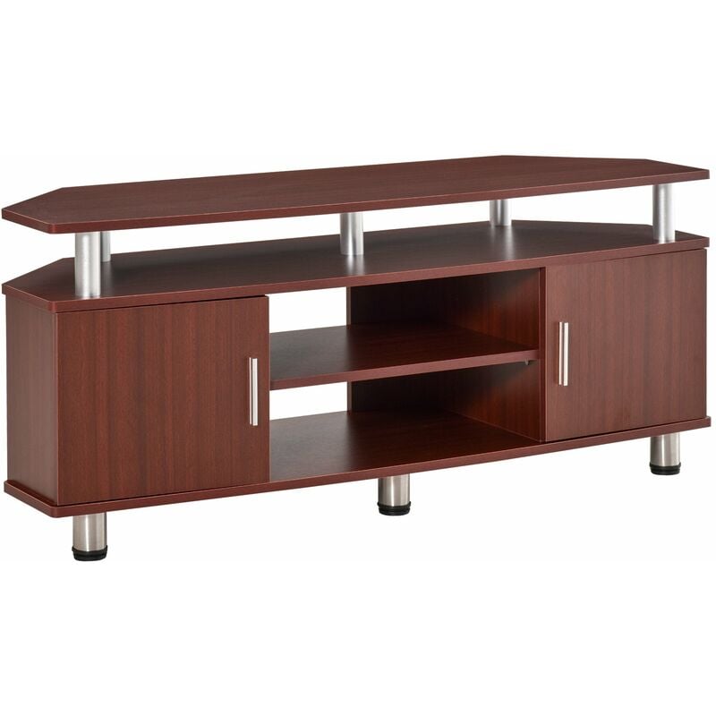 Benzoni - Mobile tv Classico in Legno con 2 ripiani Marrone 120x39.5x52 cm