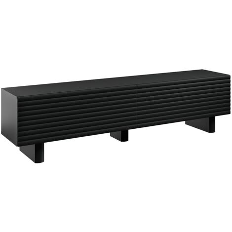 Mobile TV con 2 ante in MDF 180 cm Nero - LUDIMA