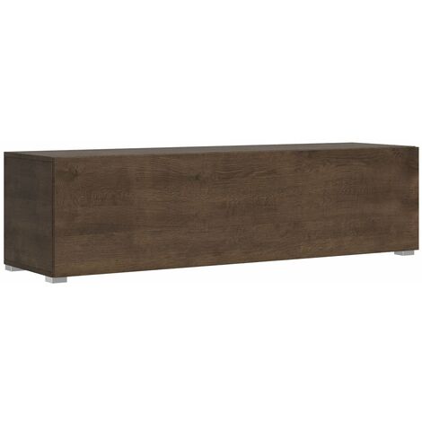 Mobile TV con Anta a Ribalta e Passacavi 153,6x40x39,6 cm con piedini Noce