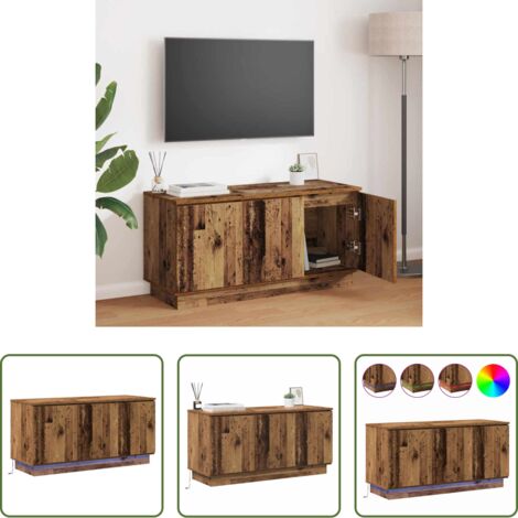 Mobile TV con LED -  Mobile TV Legno vecchio 100 x 38 x 49 cm Legno multistrato