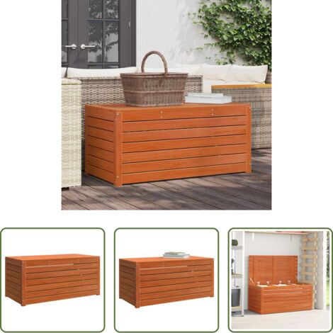 Mobile TV da muro -  Scatola di Stoccaggio Marrone cerato 101 x 50,5 x 46,5 cm