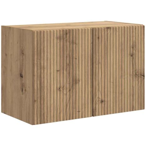 Mobile TV da parete Rovere artigianale 59,5 x 31 x 40 cm vidaXL