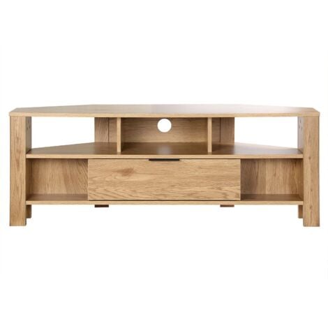 CALICOSY Mobile TV d'Angolo 1 Cassetto Decorazione Rovere - L120 cm