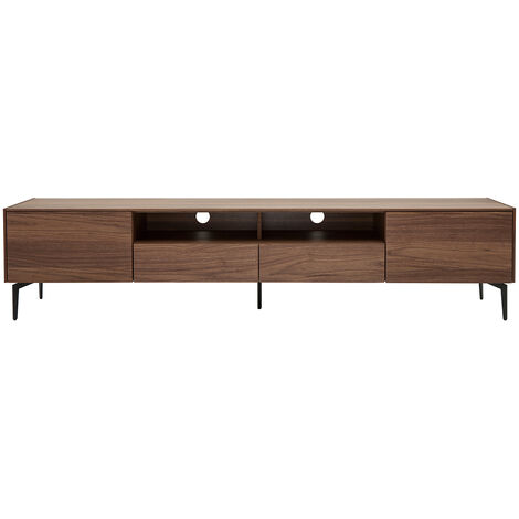 Mobile TV design impiallacciatura noce L200 cm BLISS
