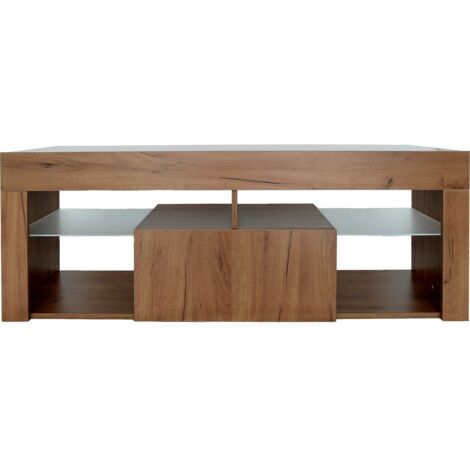 Mobile TV di design in legno "Hugo" - 140 x 40 x 50 cm - Marrone