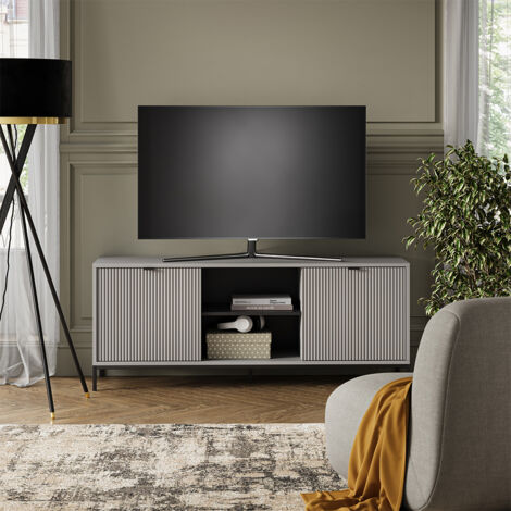 Mobile tv Eliza, Grigio, 150 x 60 cm con 2 porte, Vicco
