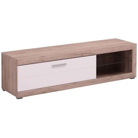 Mobile tv emily cemento-bianco 181x43,5 - bizzotto andrea