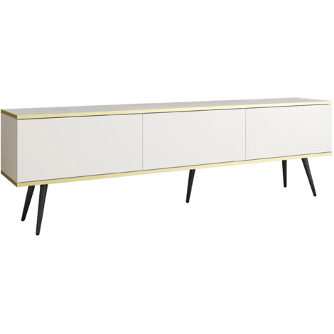 Mobile TV, Grigio, 175 x 30 x 32 cm, apertura push-to-open