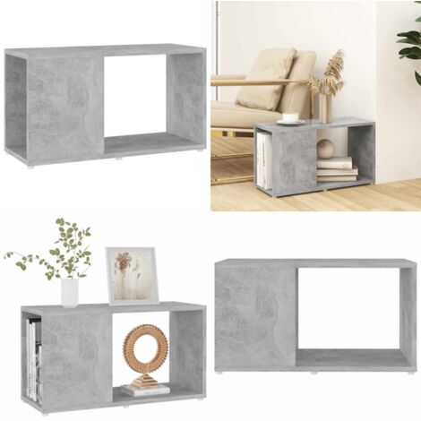 Mobile TV Grigio Cemento 60x24x32 cm in Truciolato - Mobile da soggiorno - Libreria