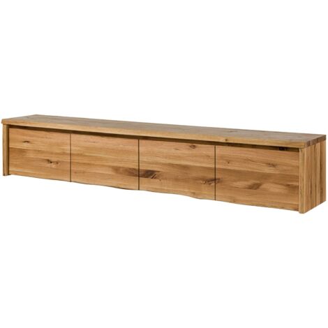 Mobile Tv in legno di quercia selvatica 220x40x40 oliato naturale PURE OAK 120