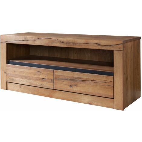mobile TV in legno di Quercia Selvatica/ Cerro 115x42x49 quercia naturale oliato MONTREUX 103