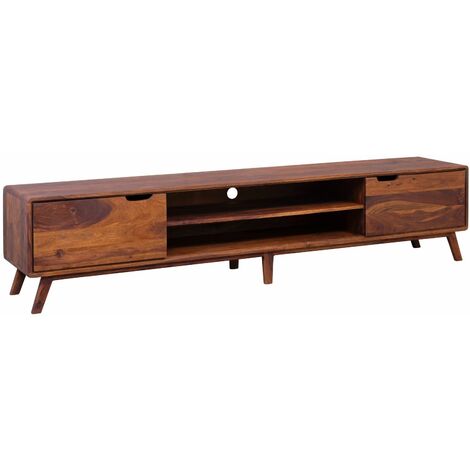 Mobile tv in legno di Sheesham / Sheesham 220x40x48 Noce cerato MALMÖ 2 124