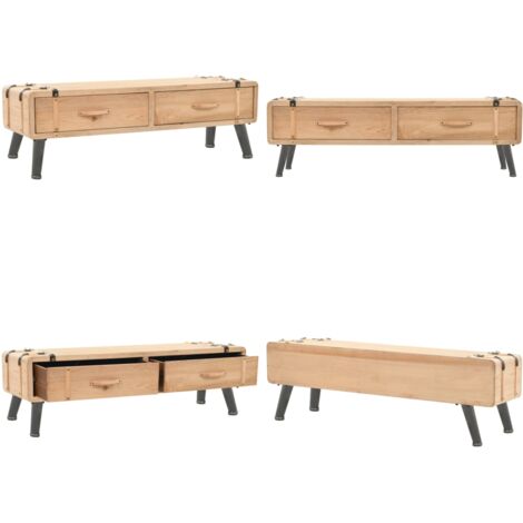 Mobile TV in Legno Massello di Abete 120x33x35 cm - Credenza in legno - Mobile per TV