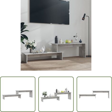 Mobile TV in legno -  Mobile Porta TV Grigio Cemento 180x30x43cm in Legno Multistrato