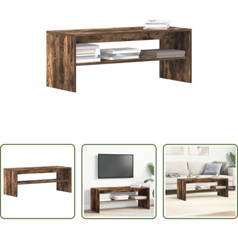 Mobile TV in legno -  Mobile Porta TV Rovere Fumo 100x40x40 cm in Legno Multistrato