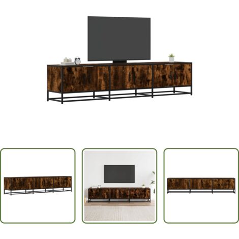 Mobile TV in legno -  Mobile Porta TV Rovere Fumo 180x35x41 cm in Truciolato