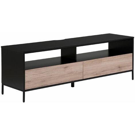 Mobile TV legno chiaro e nero Sydney