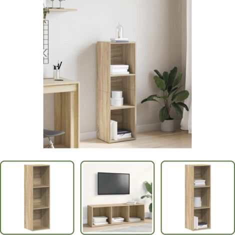 Mobile tv -  Libreria/Mobile TV Rovere Sonoma 36x30x114 cm Legno Multistrato