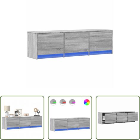 Mobile TV -  Mobile TV Grigio Sonoma 140 x 34 x 40 cm Legno multistrato