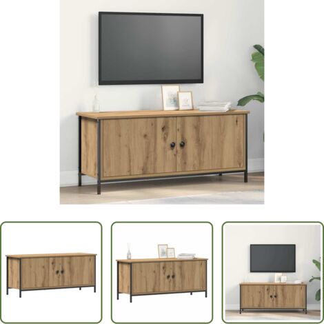 Mobile TV -  Mobile TV Rovere artigianale 100 x 35 x 45 cm Legno multistrato