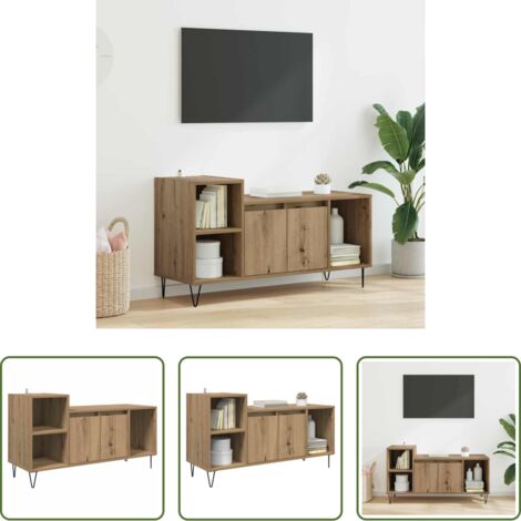 Mobile TV -  Mobile TV Rovere artigianale 100 x 35 x 55 cm Legno multistrato