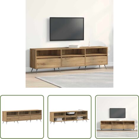 Mobile TV -  Mobile TV rovere artigianale 150 x 30 x 44,5 cm