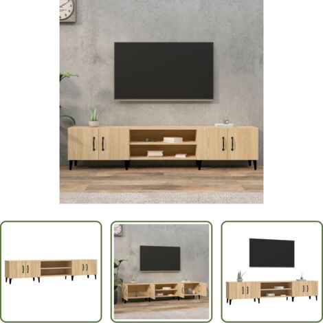 Mobile TV -  Mobile TV Rovere Sonoma 180x31,5x40 cm Legno ingegnerizzato