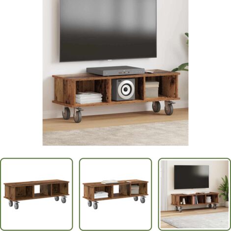 Mobile TV moderno - Supporto TV Legno vecchio 100 x 35 x 35 cm Legno multistrato