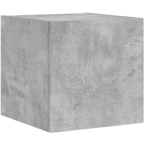 Mobile TV multimediale scaffale per televisione televisione buffet sala da pranzo soggiorno camera da letto a parete con luci a LED 30,5 x 35 x 30 cm grigio 020027872