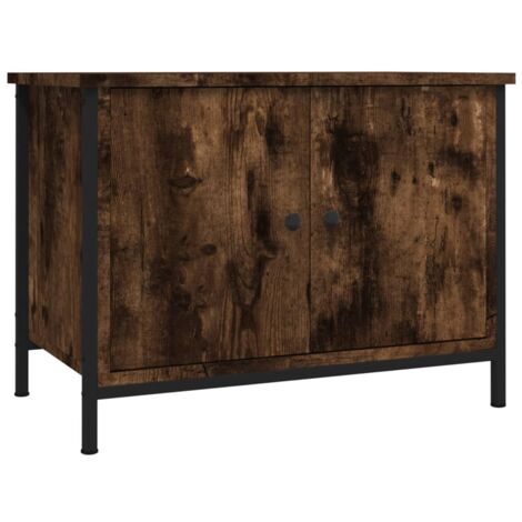 Mobile TV multimediale scaffale per televisione televisore buffet sala da pranzo soggiorno camera da letto con ante rovere Sonoma 60 x 35 x 45 cm derivati del legno marrone 020026901