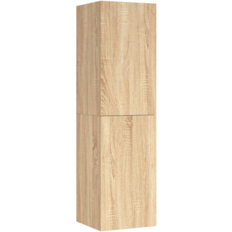Mobile TV multimediale scaffale per televisione televisore buffet sala da pranzo soggiorno camera da letto rovere Sonoma 30,5 x 30 x 110 cm derivati del legno marrone 020027522