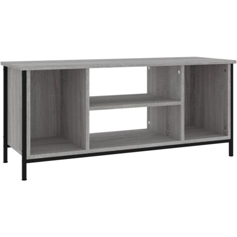Mobile TV multimediale scaffale per televisione televisore buffet sala da pranzo soggiorno camera da letto sonoma 102 x 35 x 45 cm derivati del legno grigio 020028352