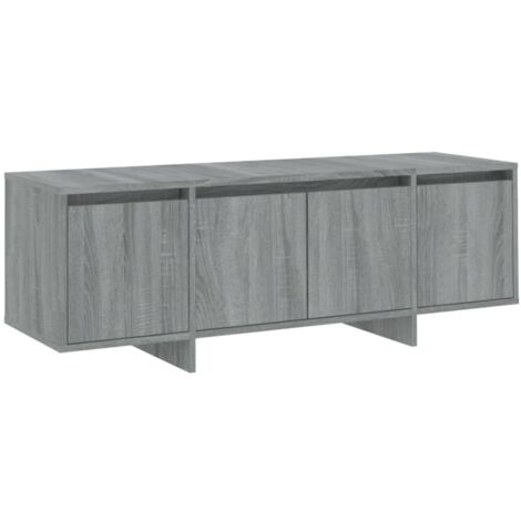 Mobile TV multimediale scaffale per televisione televisore buffet sala da pranzo soggiorno camera da letto sonoma 120 x 30 x 40,5 cm derivati del legno grigio 020028376