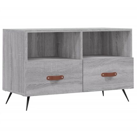 Mobile TV multimediale scaffale per televisione televisore buffet sala da pranzo soggiorno camera da letto sonoma 80 x 36 x 50 cm derivati del legno grigio 020028471