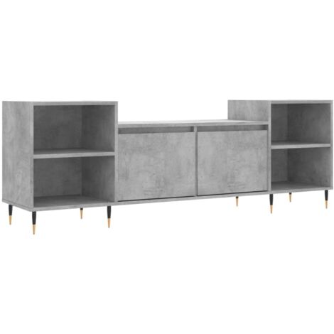 Mobile TV multimediale scaffale TV credenza TV sala da pranzo soggiorno camera da letto 160 x 35 x 55 cm legno ingegnerizzato grigio 020026062