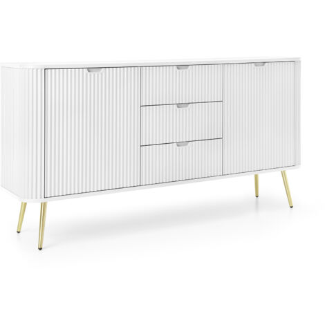 Mobile TV: Nero, gambe dorate, 168 x 57 x 39 cm