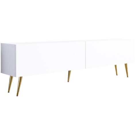 Mobile TV : Nero Opaco, gambe nere 170 x 52 x 32 cm