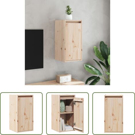 Mobile tv -  Pensile 30x30x60 cm in Legno Massello di Pino