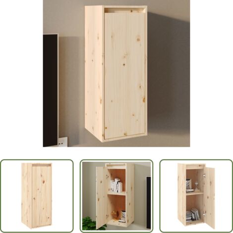 Mobile TV -  Pensile 30x30x80 cm in Legno Massello di Pino