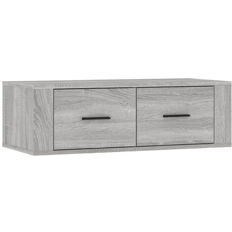 Mobile Porta TV Pensile Mobile da soggiorno Grigio Sonoma 80x36x25cm in  Legno Multistrato ITD42385