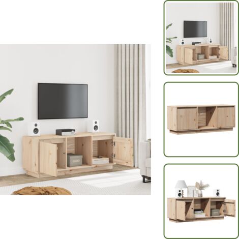 Mobile TV per casa - vidaXL Mobile Porta TV 110,5x35x44 cm in Legno Massello di Pino -